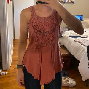 Free People Burnt Orange Tank